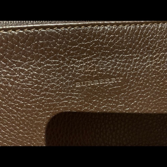 Burberry London mini-bag/pochette in dark brown leather - Picture 2 of 9